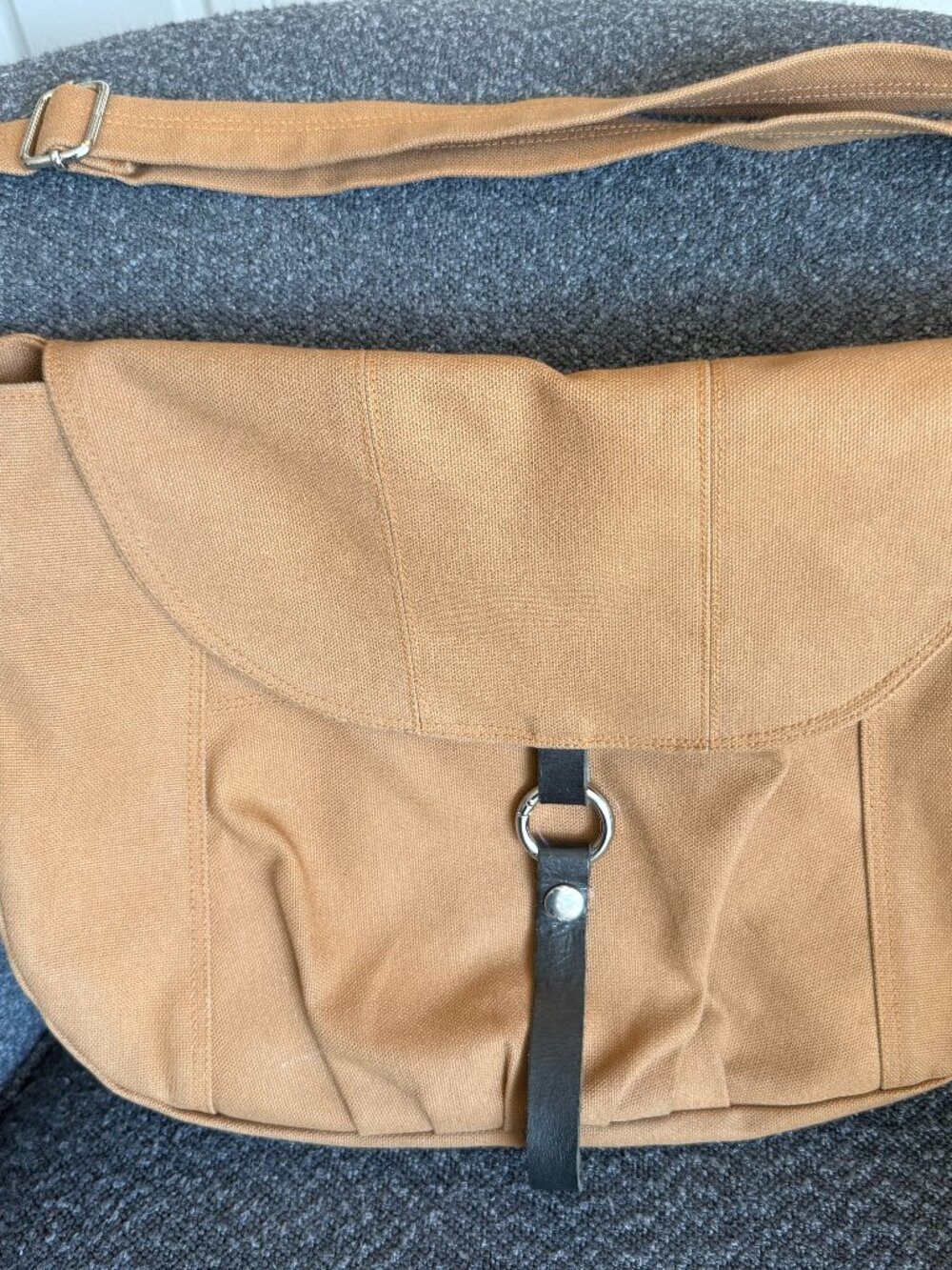 Christy Studio Claire 103 Crossbody Tan Canvas Bag